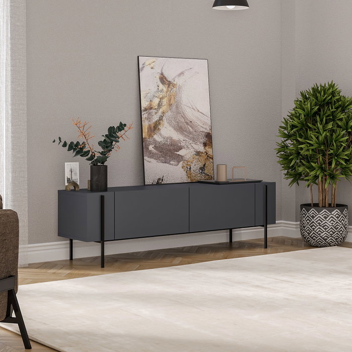 Hanah Home Herman Soporte para TV Antracita Hanah Home Herman Soporte para TV Antracita